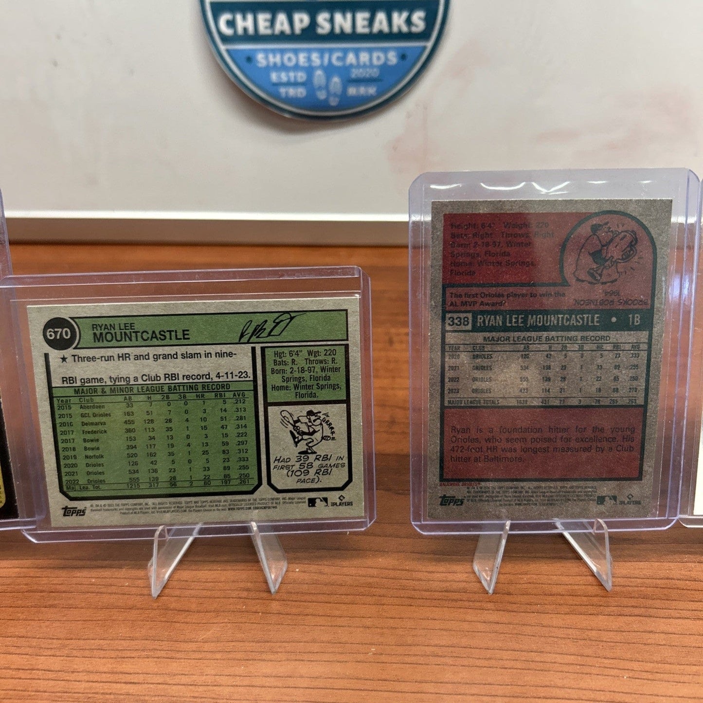 Cheap Sneaks Footwear/Sports Cards Baseball Card Ryan Mountcastle Lot 2022 RC,23,24 Topps Heritage 2024 Topps Chrome Or