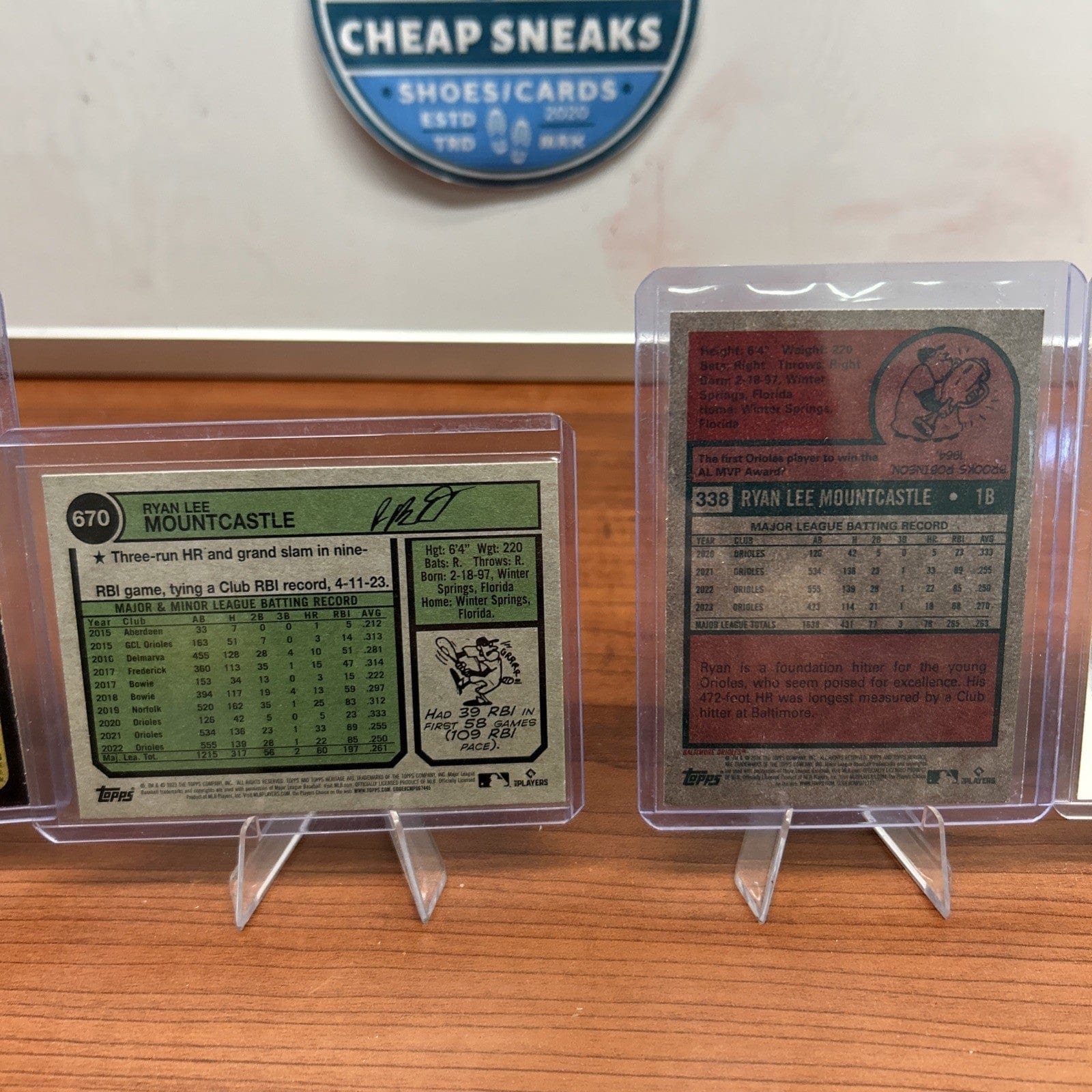 Cheap Sneaks Footwear/Sports Cards Baseball Card Ryan Mountcastle Lot 2022 RC,23,24 Topps Heritage 2024 Topps Chrome Or