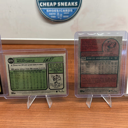 Cheap Sneaks Footwear/Sports Cards Baseball Card Ryan Mountcastle Lot 2022 RC,23,24 Topps Heritage 2024 Topps Chrome Or