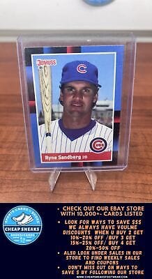 Cheap Sneaks Footwear/Sports Cards Baseball Card Ryne Sandberg 1988 Donruss #242b Chicago Cubs