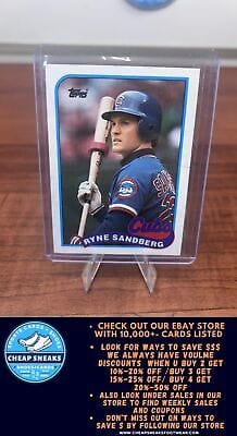 Cheap Sneaks Footwear/Sports Cards Baseball Card Ryne Sandberg 1989 Topps #360 Chicago Cubs