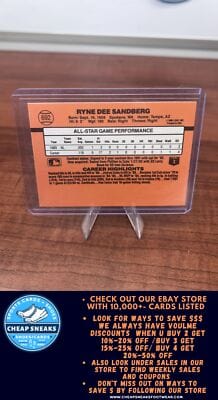 Cheap Sneaks Footwear/Sports Cards Baseball Card Ryne Sandberg 1990 Donruss #692d Chicago Cubs