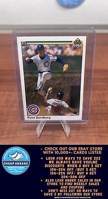 Cheap Sneaks Footwear/Sports Cards Baseball Card Ryne Sandberg 1990 Upper Deck #324 Chicago Cubs