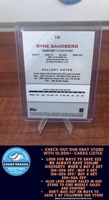 Cheap Sneaks Footwear/Sports Cards Baseball Card Ryne Sandberg 2022 Topps Gallery #174 Chicago Cubs