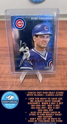 Cheap Sneaks Footwear/Sports Cards Baseball Card Ryne Sandberg 2023 Topps Chrome Platinum Anniversary #467 Chicago Cubs