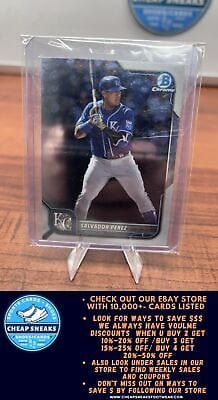 Cheap Sneaks Footwear/Sports Cards Baseball Card Salvador Perez 2022 Bowman Chrome #80 Kansas City Royals