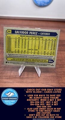 Cheap Sneaks Footwear/Sports Cards Baseball Card Salvador Perez 2022 Topps Archives #230 Kansas City Royals
