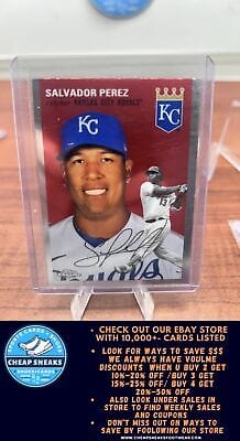 Cheap Sneaks Footwear/Sports Cards Baseball Card Salvador Perez 2023 Topps Chrome Platinum Anniversary #233 Kansas City