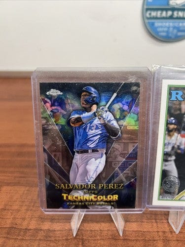 Cheap Sneaks Footwear/Sports Cards Baseball Card Salvador Perez Royals 2023 Topps Chrome TColor/24 Chrome Strokes/35th