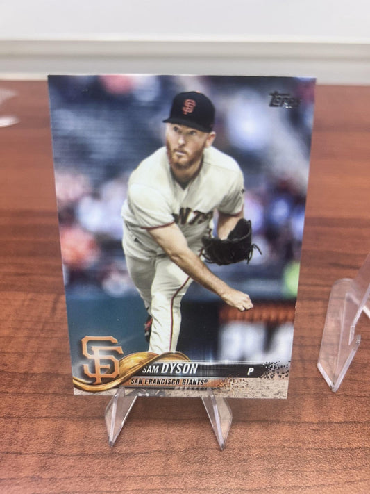 Cheap Sneaks Footwear/Sports Cards Baseball Card Sam Dyson 2018 Topps #398 San Francisco Giants