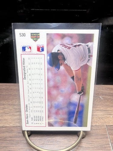 Cheap Sneaks Footwear/Sports Cards Baseball Card Sam Horn Baltimore Orioles 1991 Upper Deck Baseball Card #530