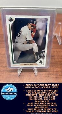 Cheap Sneaks Footwear/Sports Cards Baseball Card Sammy Sosa 1991 Upper Deck #265 Chicago White Sox