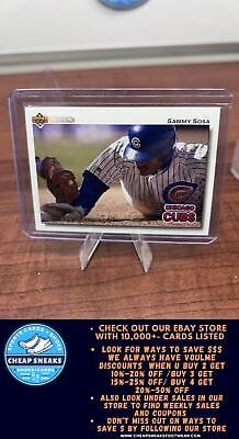 Cheap Sneaks Footwear/Sports Cards Baseball Card Sammy Sosa 1992 Upper Deck #723 Chicago Cubs