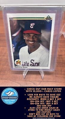 Cheap Sneaks Footwear/Sports Cards Baseball Card Sammy Sosa RC 1990 Upper Deck #17 Chicago White Sox
