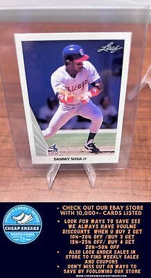 Cheap Sneaks Footwear/Sports Cards Baseball Card Sammy Sosa SN 2002 Leaf Rookie Reprints #5 Chicago White Sox