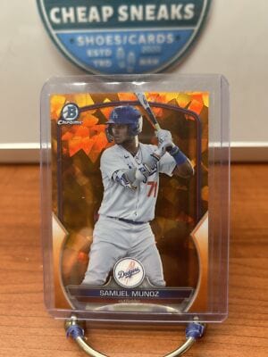 Cheap Sneaks Footwear/Sports Cards Baseball Card Samuel Munoz SN 2023 Bowman Draft Sapphire Edition Orange #BDC-102 Dod