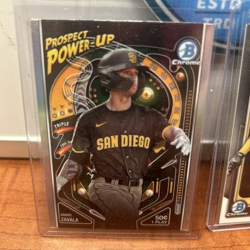 Cheap Sneaks Footwear/Sports Cards Baseball Card Samuel Zavala Lot(2) 2024 Bowman Chrome Prospect #BCP-57+Power Up PP-2