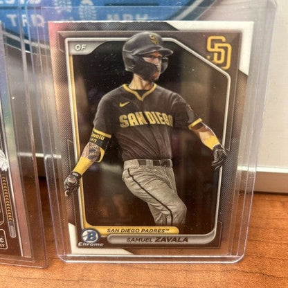 Cheap Sneaks Footwear/Sports Cards Baseball Card Samuel Zavala Lot(2) 2024 Bowman Chrome Prospect #BCP-57+Power Up PP-2