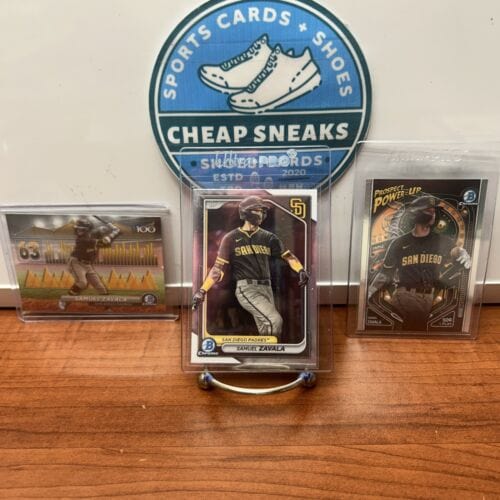 Cheap Sneaks Footwear/Sports Cards Baseball Card Samuel Zavala Lot(3) 2024 Bowman Prospect #BCP-57,BTP-63,PP-2 Padres