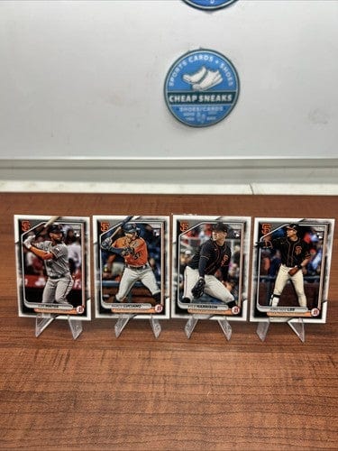 Cheap Sneaks Footwear/Sports Cards Baseball Card San Francisco Giants 2024 Bowman Rookie Set Lee, Harrison, Matos, Luci