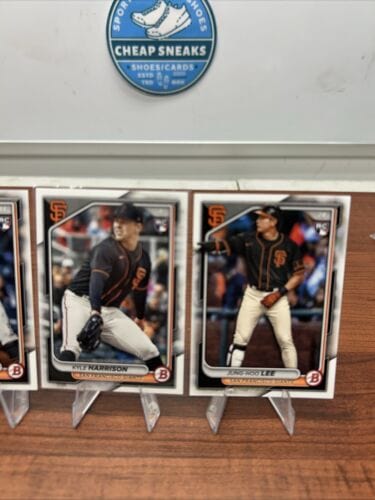 Cheap Sneaks Footwear/Sports Cards Baseball Card San Francisco Giants 2024 Bowman Rookie Set Lee, Harrison, Matos, Luci