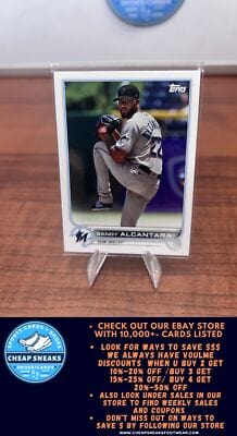 Cheap Sneaks Footwear/Sports Cards Baseball Card Sandy Alcantara 2022 Topps Miami Marlins #MIA-11 Miami Marlins