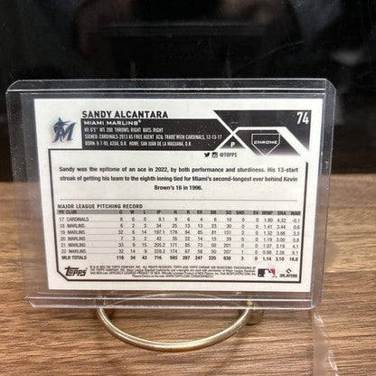 Cheap Sneaks Footwear/Sports Cards Baseball Card Sandy Alcantara 2023 Topps Chrome Miami Marlins #74