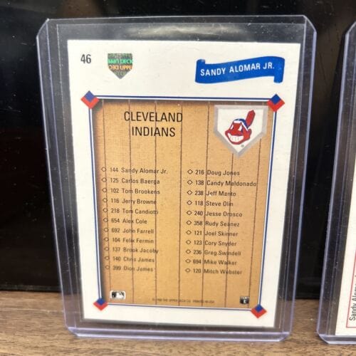 Cheap Sneaks Footwear/Sports Cards Baseball Card Sandy Almost Jr Cleveland Indians Lot(2) 1991 Upper Deck #46,#144
