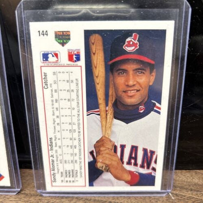 Cheap Sneaks Footwear/Sports Cards Baseball Card Sandy Almost Jr Cleveland Indians Lot(2) 1991 Upper Deck #46,#144