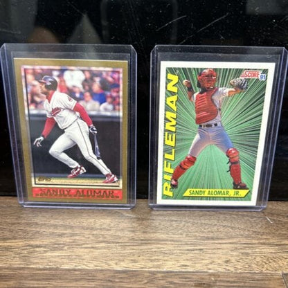 Cheap Sneaks Footwear/Sports Cards Baseball Card Sandy Almost Jr Cleveland Indians Lot(2) Rifleman 1991 Score #694 97 T