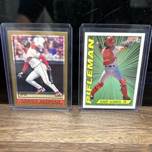 Cheap Sneaks Footwear/Sports Cards Baseball Card Sandy Almost Jr Cleveland Indians Lot(2) Rifleman 1991 Score #694 97 T