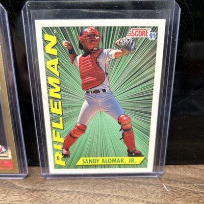 Cheap Sneaks Footwear/Sports Cards Baseball Card Sandy Almost Jr Cleveland Indians Lot(2) Rifleman 1991 Score #694 97 T