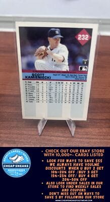 Cheap Sneaks Footwear/Sports Cards Baseball Card Scott Kamieniecki 1992 Fleer #232 New York Yankees