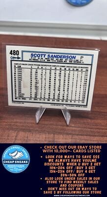 Cheap Sneaks Footwear/Sports Cards Baseball Card Scott Sanderson 1992 O-Pee-Chee #480 New York Yankees