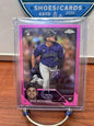 Cheap Sneaks Footwear/Sports Cards Baseball Card Sean Bouchard RC 2023 Topps Chrome Update Pink Refractor #USC213 Rocki