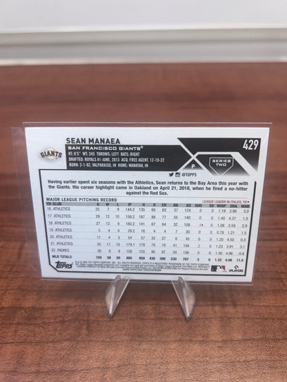 Cheap Sneaks Footwear/Sports Cards Baseball Card Sean Manaea 2023 Topps #429 San Francisco Giants