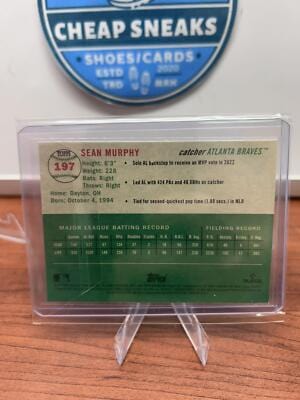 Cheap Sneaks Footwear/Sports Cards Baseball Card Sean Murphy 2023 Topps Chrome Platinum Anniversary #197 Atlanta Braves