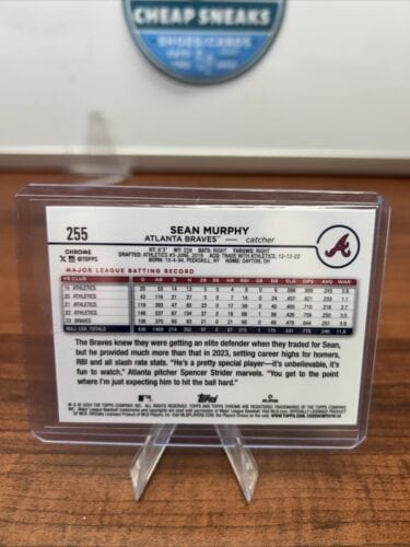 Cheap Sneaks Footwear/Sports Cards Baseball Card Sean Murphy 2024 Topps Chrome Blue Logofactor Refractor/150 #255 Atlan