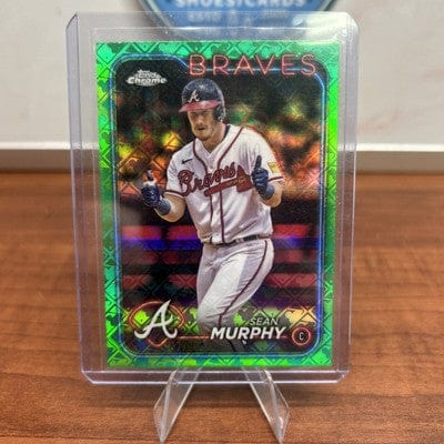 Cheap Sneaks Footwear/Sports Cards Baseball Card Sean Murphy 2024 Topps Chrome Green Logofractor Refractors /99 #255 Br