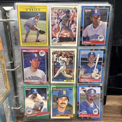 Cheap Sneaks Footwear/Sports Cards Baseball Card Seattle Mariner 54 Card Lot No Duplicates Years  87-91 All Brands Some