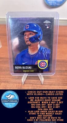 Cheap Sneaks Footwear/Sports Cards Baseball Card Seiya Suzuki 2022 (RC) Topps Chrome Platinum Anniversary #37 Chicago C