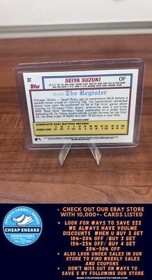Cheap Sneaks Footwear/Sports Cards Baseball Card Seiya Suzuki 2022 Topps Archives #357 Chicago Cubs