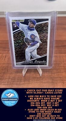 Cheap Sneaks Footwear/Sports Cards Baseball Card Seiya Suzuki 2022 Topps Update Topps Black Gold #BG-15 Chicago Cubs
