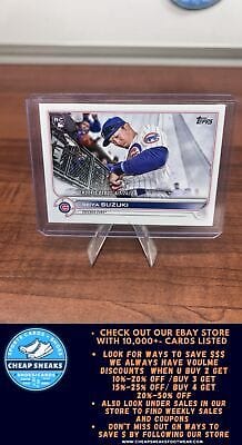 Cheap Sneaks Footwear/Sports Cards Baseball Card Seiya Suzuki 2022 Topps Update #US259 Chicago Cubs