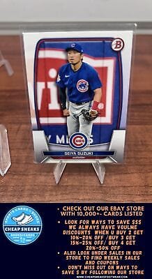 Cheap Sneaks Footwear/Sports Cards Baseball Card Seiya Suzuki 2023 Bowman #93 Chicago Cubs