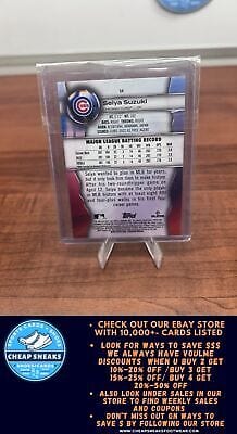 Cheap Sneaks Footwear/Sports Cards Baseball Card Seiya Suzuki 2023 Bowman Platinum #54 Chicago Cubs