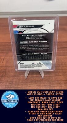 Cheap Sneaks Footwear/Sports Cards Baseball Card Seiya Suzuki 2023 Finest #96 Chicago Cubs