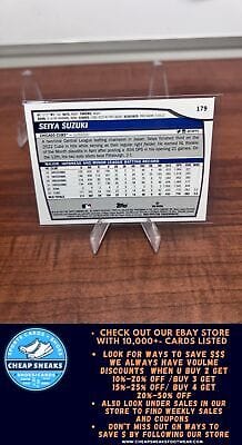 Cheap Sneaks Footwear/Sports Cards Baseball Card Seiya Suzuki 2023 Topps Big League #179 Chicago Cubs