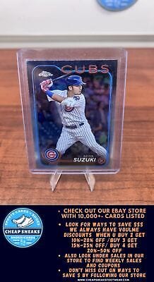 Cheap Sneaks Footwear/Sports Cards Baseball Card Seiya Suzuki 2024 Topps Chrome Silver Refractor #13 Chicago Cubs