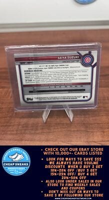 Cheap Sneaks Footwear/Sports Cards Baseball Card Seiya Suzuki (RC) 2022 Bowman Chrome #69 Chicago Cubs